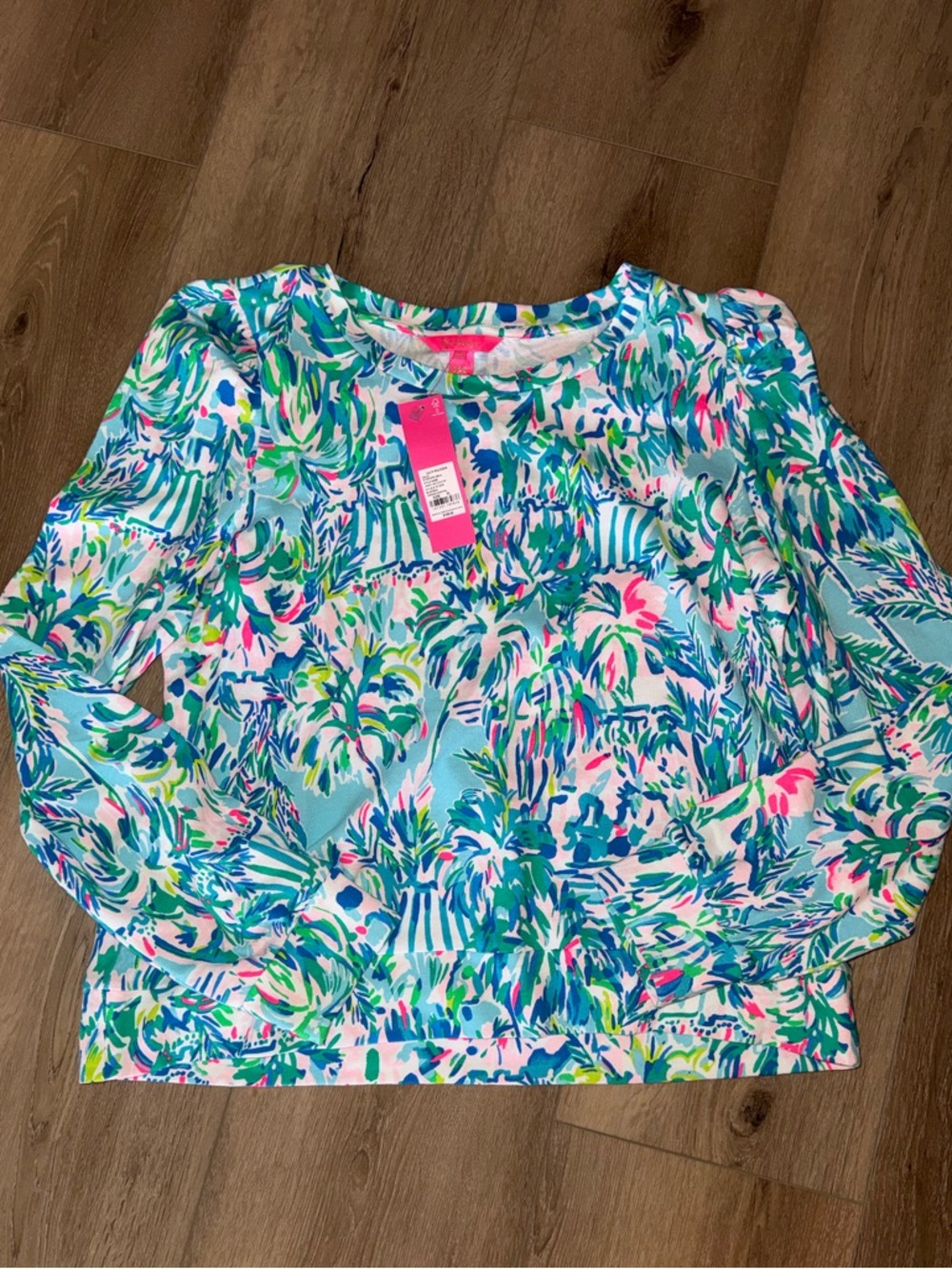NWT Lilly Pulitzer Cabana Cocktail Jansen Long Sleeve Pullover Sweater Size XL